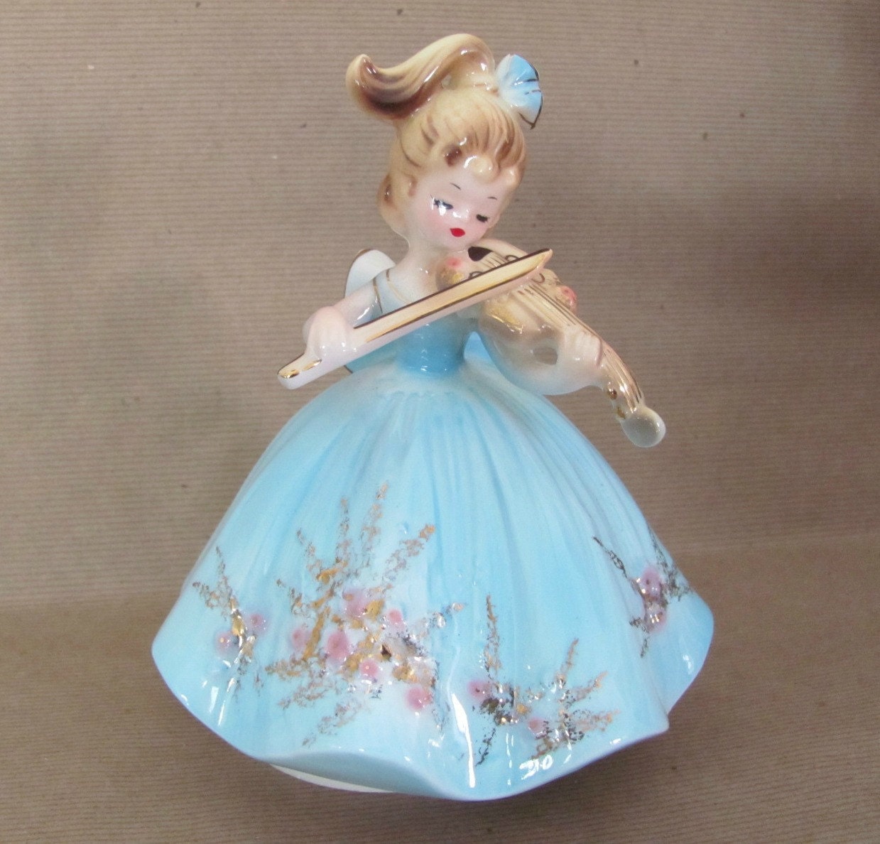 Vintage Musical Figurine 1960s Josef Originals Girl