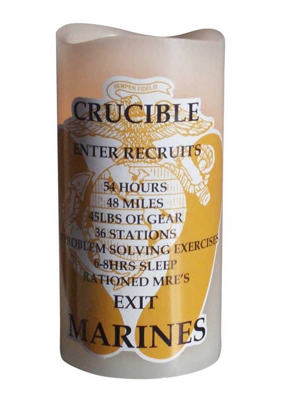 Crucible Candle for the United States Marine Corps USMC Boot