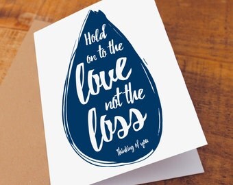Charity sympathy card - berevement card, condolences card, thinking of you card