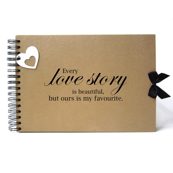 Scrapbook A5 A4 Love Story Card Pages Photo Album