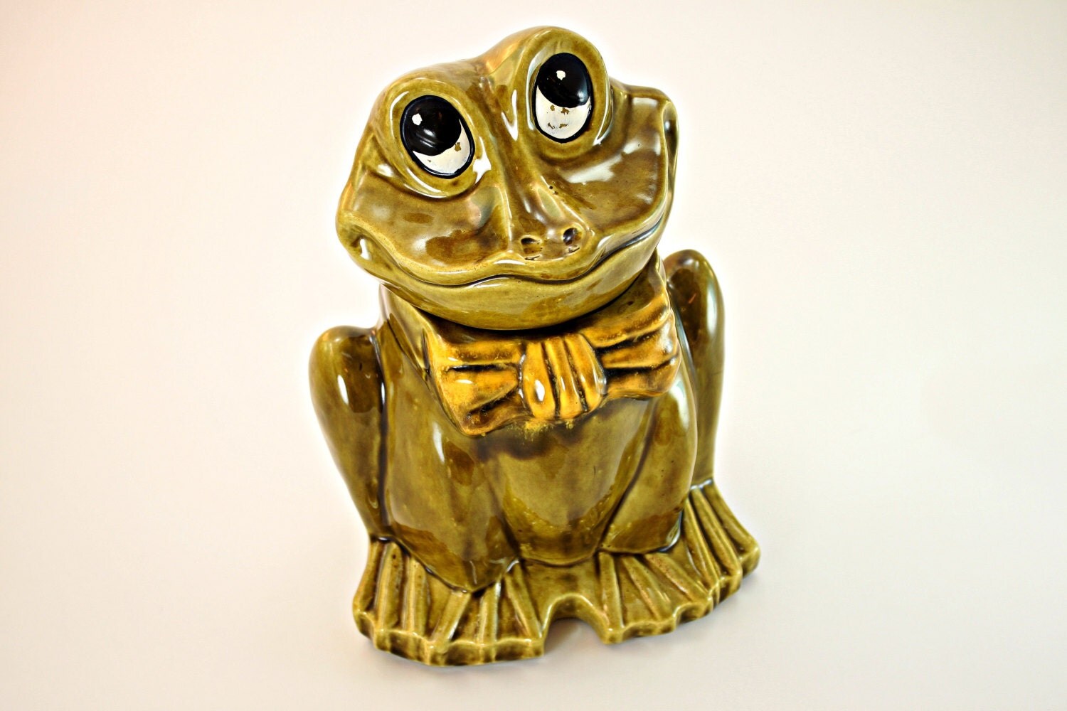 Vintage Frog Cookie Jar California Originals Pottery Frog