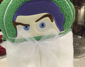 buzz lightyear hooded towel