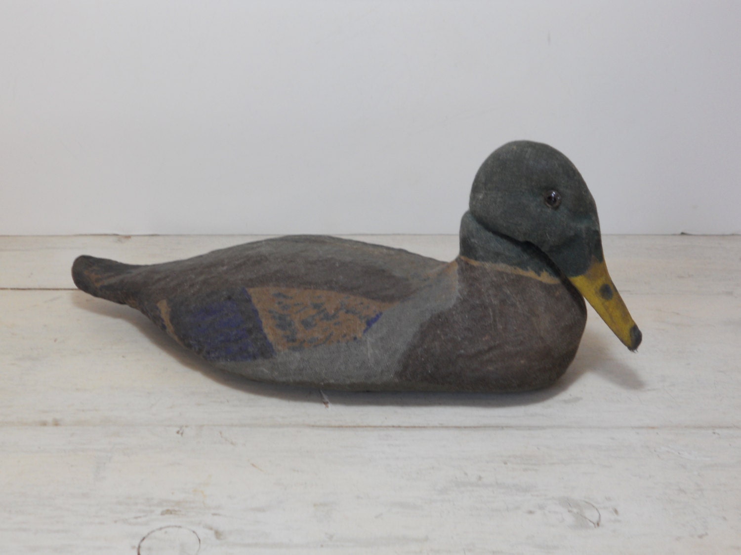RESERVED FOR JEANNIE Antique Canvas Duck Decoy Primitive