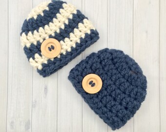Baby Boy Hat, Baby Boy Beanie, Newborn Boy Hat, Chunky Baby Hat, Crochet Baby Hat, Photo Prop, Crochet Beanie, Baby Hat