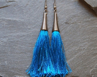 Nell Drop Earring - Gunmetal