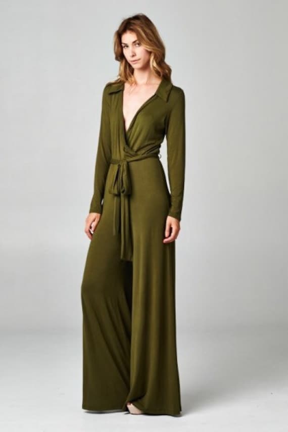 Army Green Jumpsuit Olive Green Jumpsuit Green Jumpsuit