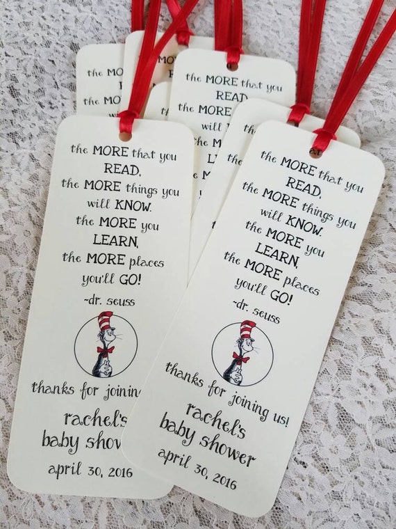 Set of 8 Bookmark Favors for Baby Shower or Birthday Party