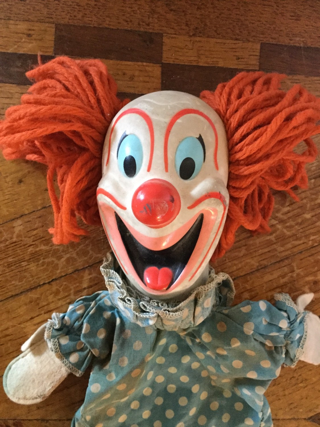 Bozo Freaky Scary Hand Puppet