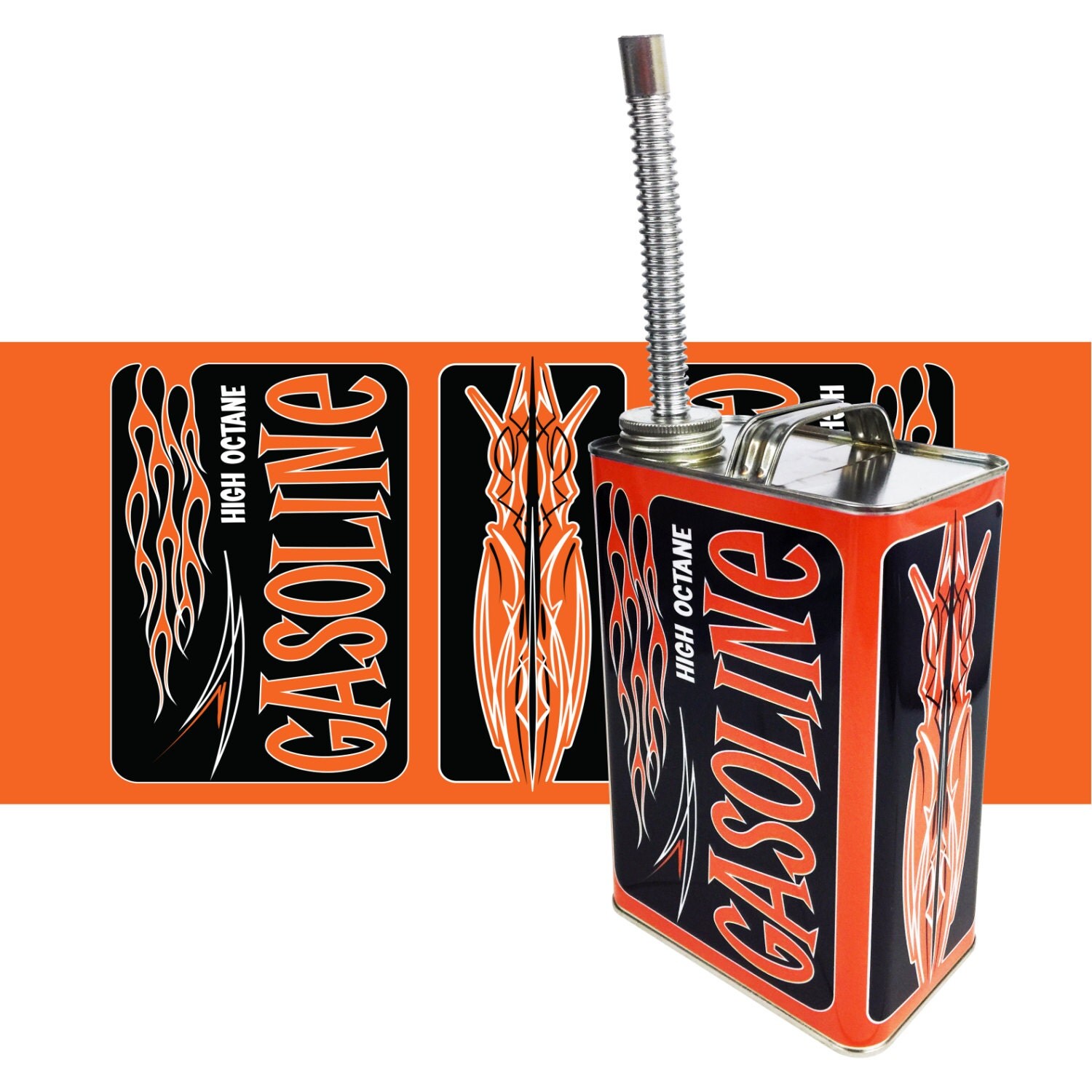 High Octane Gasoline Gas can with Spout