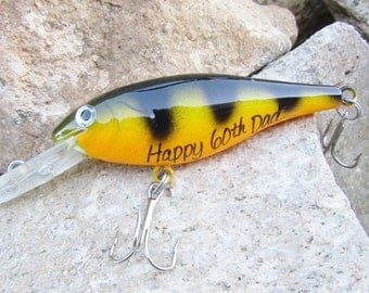 60th Birthday Gift for Men 60th Birthday Party Favor 60th Birthday Gift for Husband Present for Dad Birthday for Grandpa Fishing Lure Custom