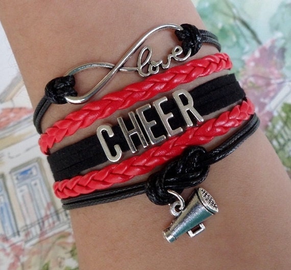 Cheer bracelet love cheer Bracelet Cheerleader bracelet