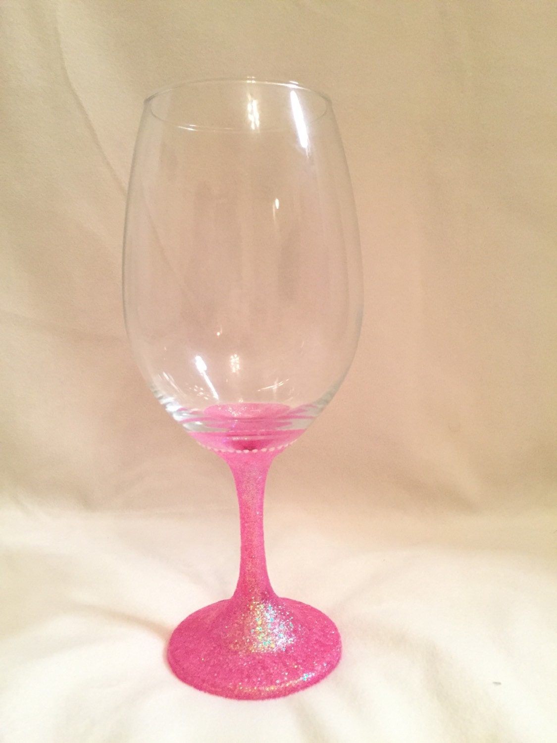 Glitter Stem Wine Glass