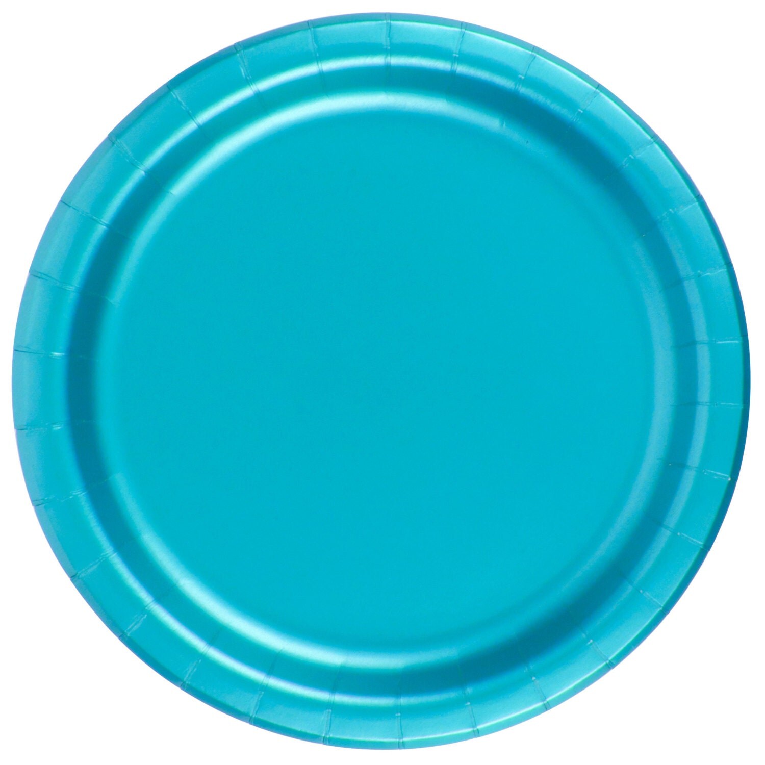 CLEARANCE Bulk Pack Caribbean Blue Party Plates 24 Count
