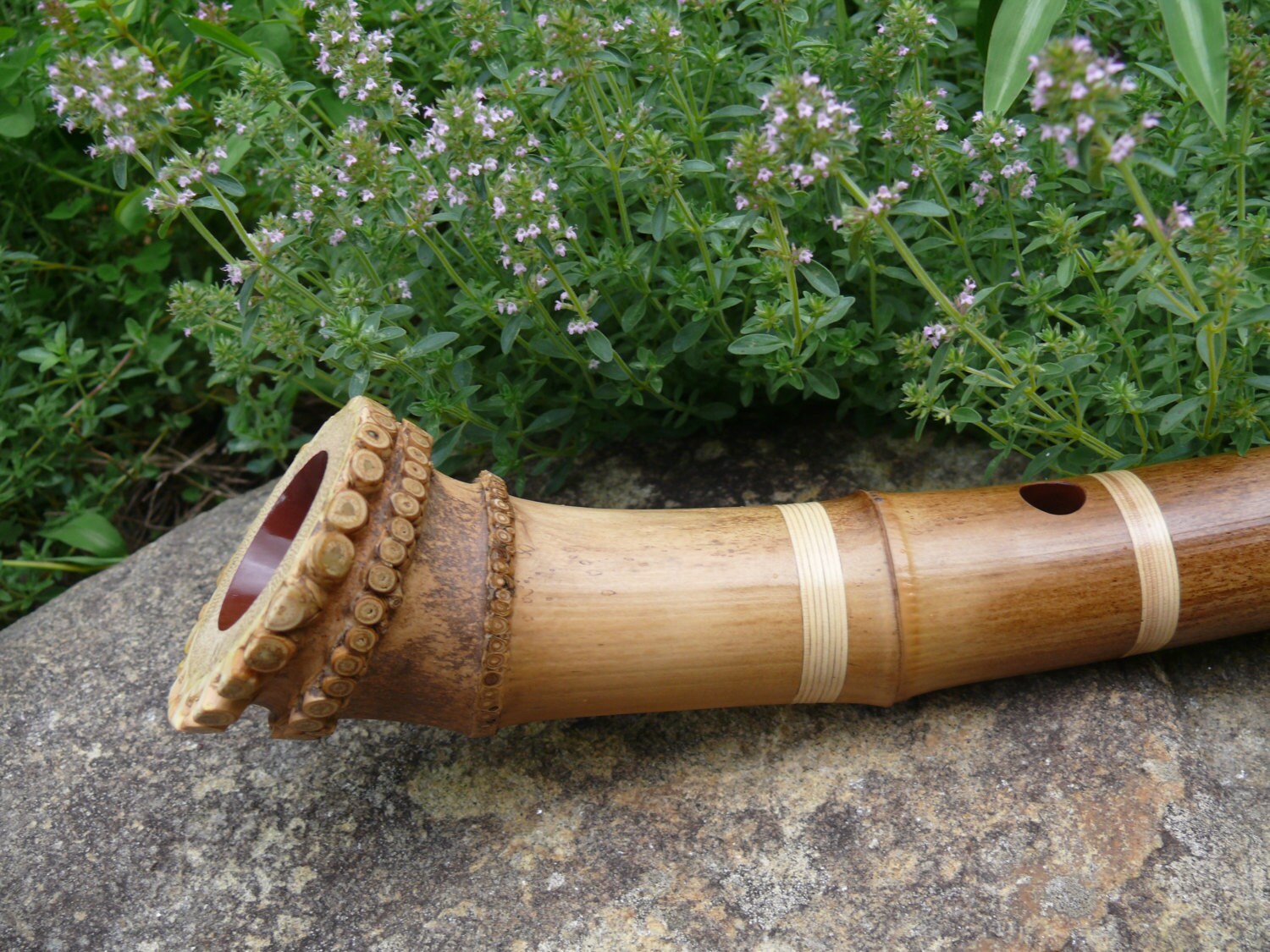 Zen Buddhist Flute Shakuhachi Bamboo Flute 1.8 key of D