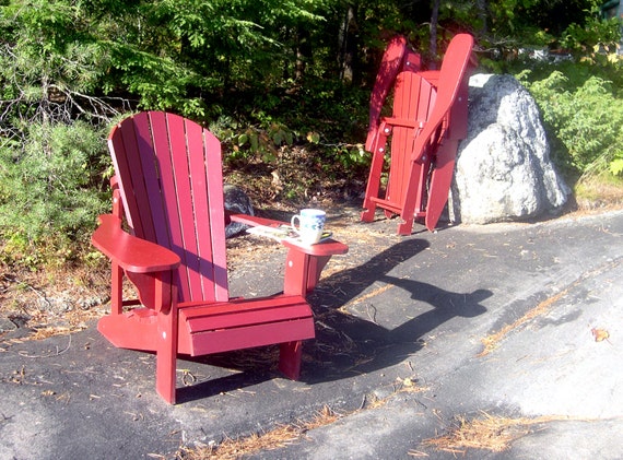 Folding Adirondack Chair Plans Digital CAD PDF