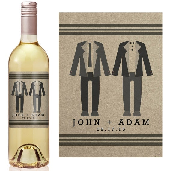 Gay Wedding Wine Label Custom Wine Label Personalized Wine Label Gay Wedding Gay Wedding