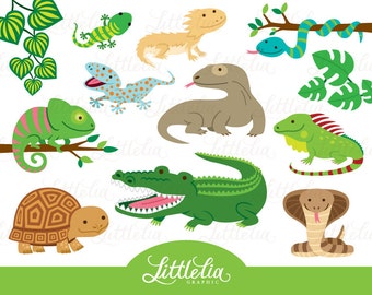 Clip Art Reptile Clipart lizard clipart etsy reptile cute 16019