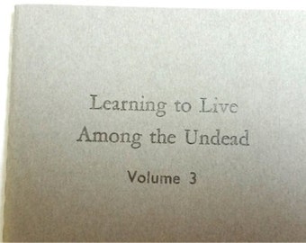 The Undead - Small Letterpress Jotters, Mini Journals, Cahiers, Carnets - Humorous Witty Funny Notebooks