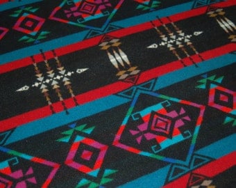 Pendleton Beaver State Wool Blanket Prince George Southwestern Tribal Design Heavy Thick Diamond Pattern Black Bold Jewel Colors Wool Throw