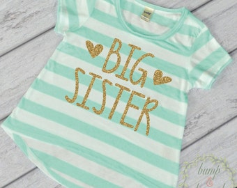 Big Sister Shirt, Big Sister Gift, Sibling T-Shirt 134