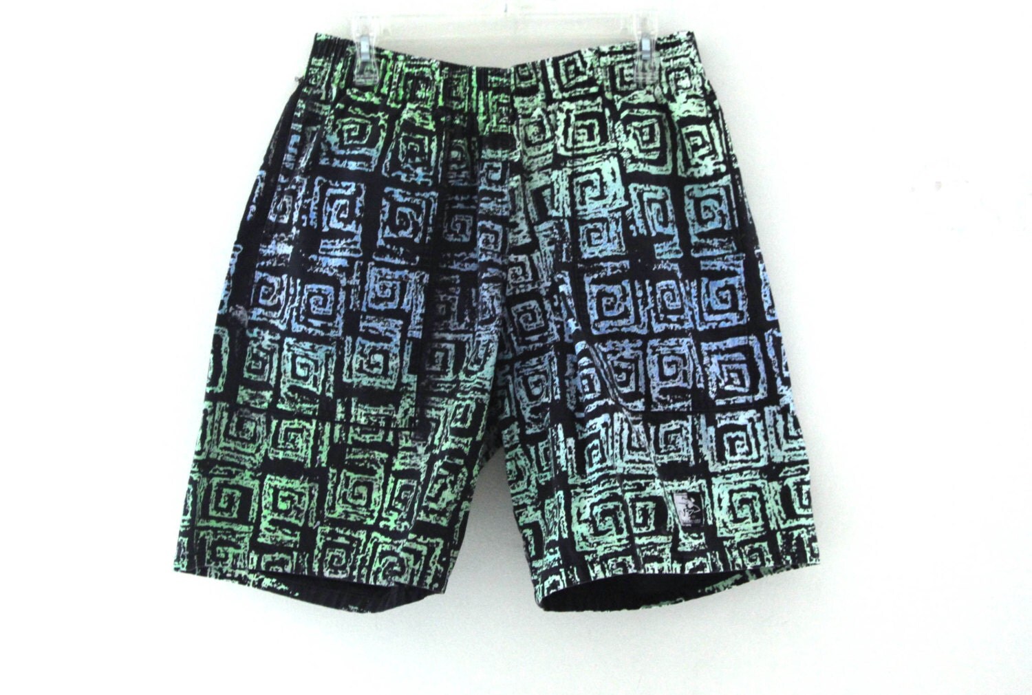 Vintage 80s shorts jams OP ocean pacific surf skate neon green