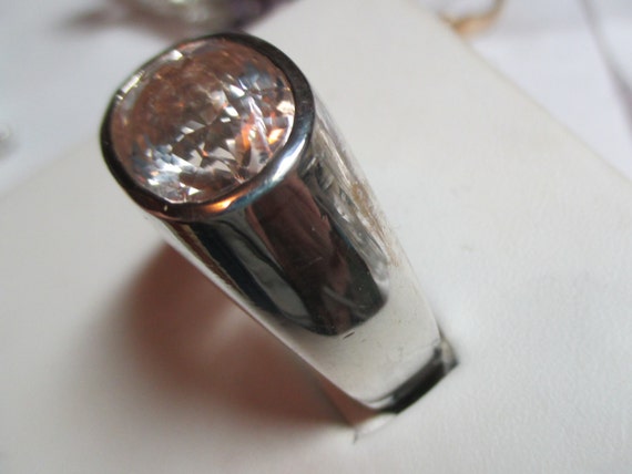Mens Large 9ct Plus Imperial Topaz Heavy Sterling 16 6 Gram mens large 9ct plus imperial topaz heavy sterling 16 6 gram