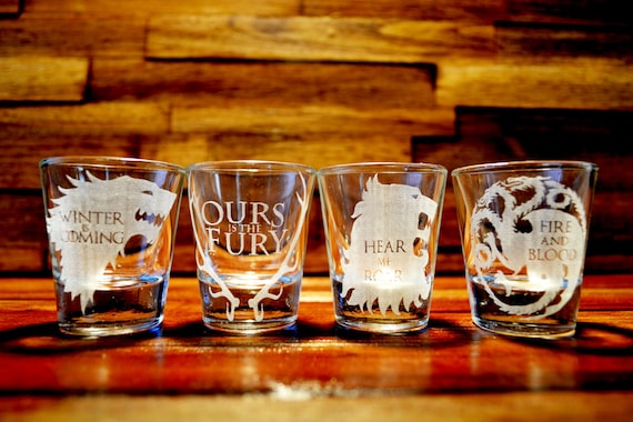 Game of Thrones Shot Glass Set of 4