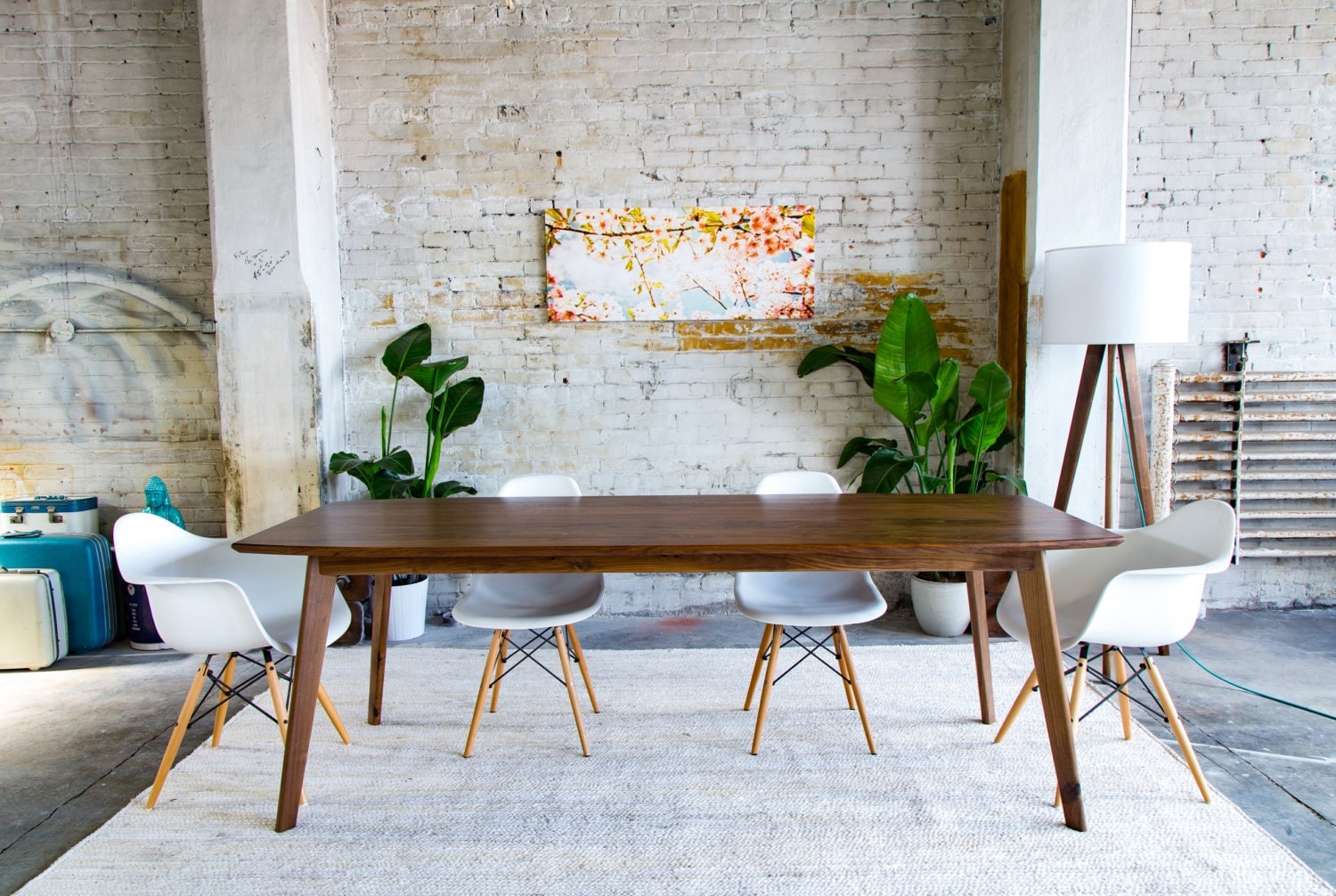 mid-century dining room tables