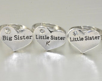 Big Little Sorority Ring,Sister Gift,Big Sister Gift,Big Sister Ring,Little Sister Ring,Sorority Ring,Sorority Jewelry,Christmas Gift