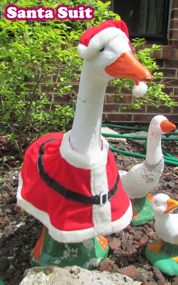 Large Lawn Goose Outfits for Christmas by PapaBearsPlace on Etsy