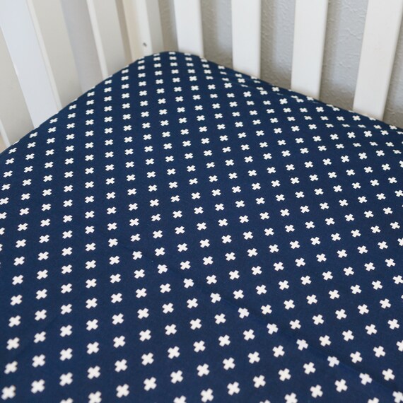 Items similar to Plus sign Fitted Crib Sheet/Changing Pad Cover
