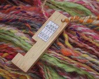 Yarn Gauge - WPI Gauge (wraps per inch) spinning tool