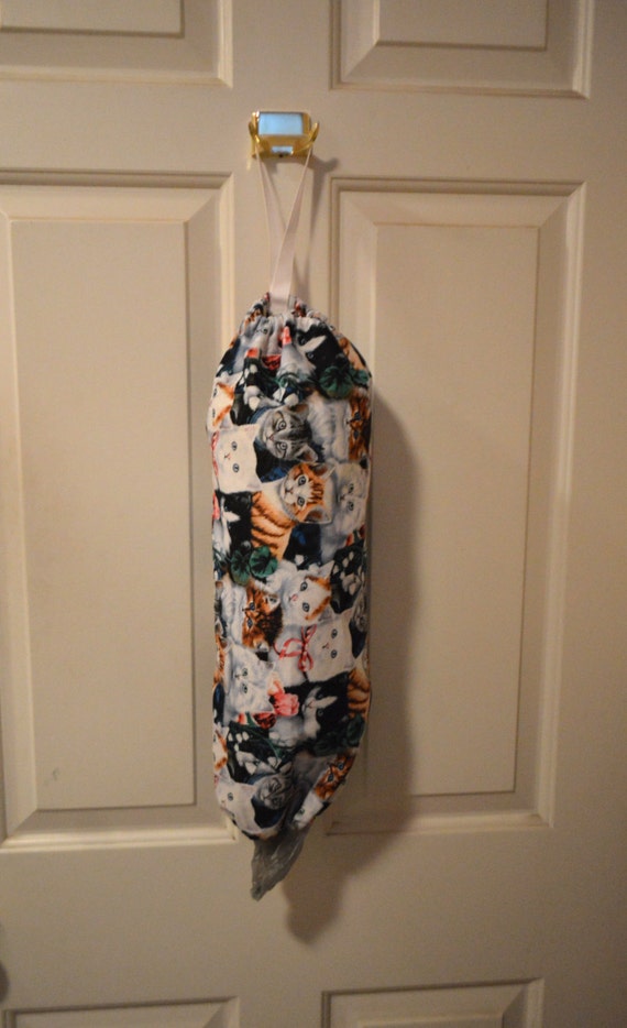 Cat Bag Holder Plastic Grocery Bag Holder Kitchen by