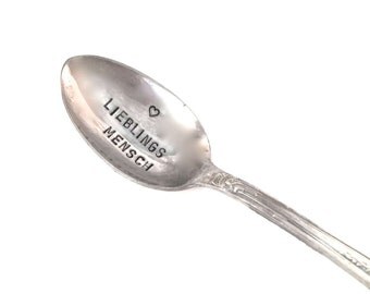 1 coffee spoon with caption: favorite man