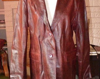 Leather Blazer Women's Philip Noel Blazer Leather Jacket