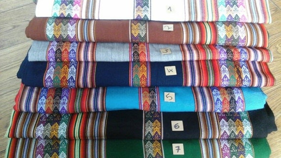 Peruvian Fabric by the metre - SMALL orders - shipped from UK