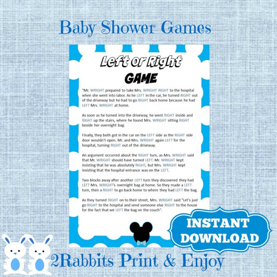 shower right left baby game Shower  Baby Or Left  Disney   Right Instant Left Game Download Right