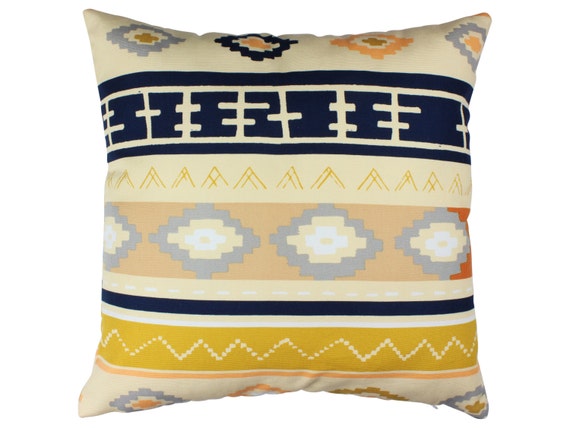 Tribal Pillow Cover Decorative Throw Pillow Hidden Zipper