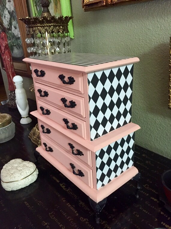 Vintage Wood Jewelry Box Music Box Vintage by MyRavensWritingDesk