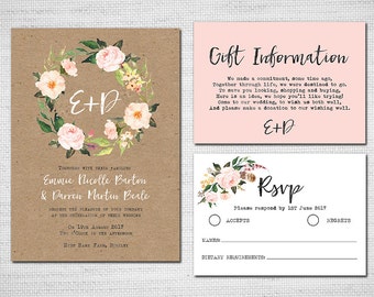 Printable wedding invitation | Etsy