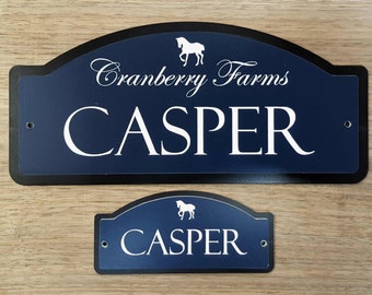 Horse Stall Name Plate The Standard