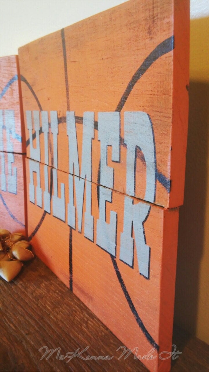 Personalized Basketball Pallet Wood Sign Basketball Decor