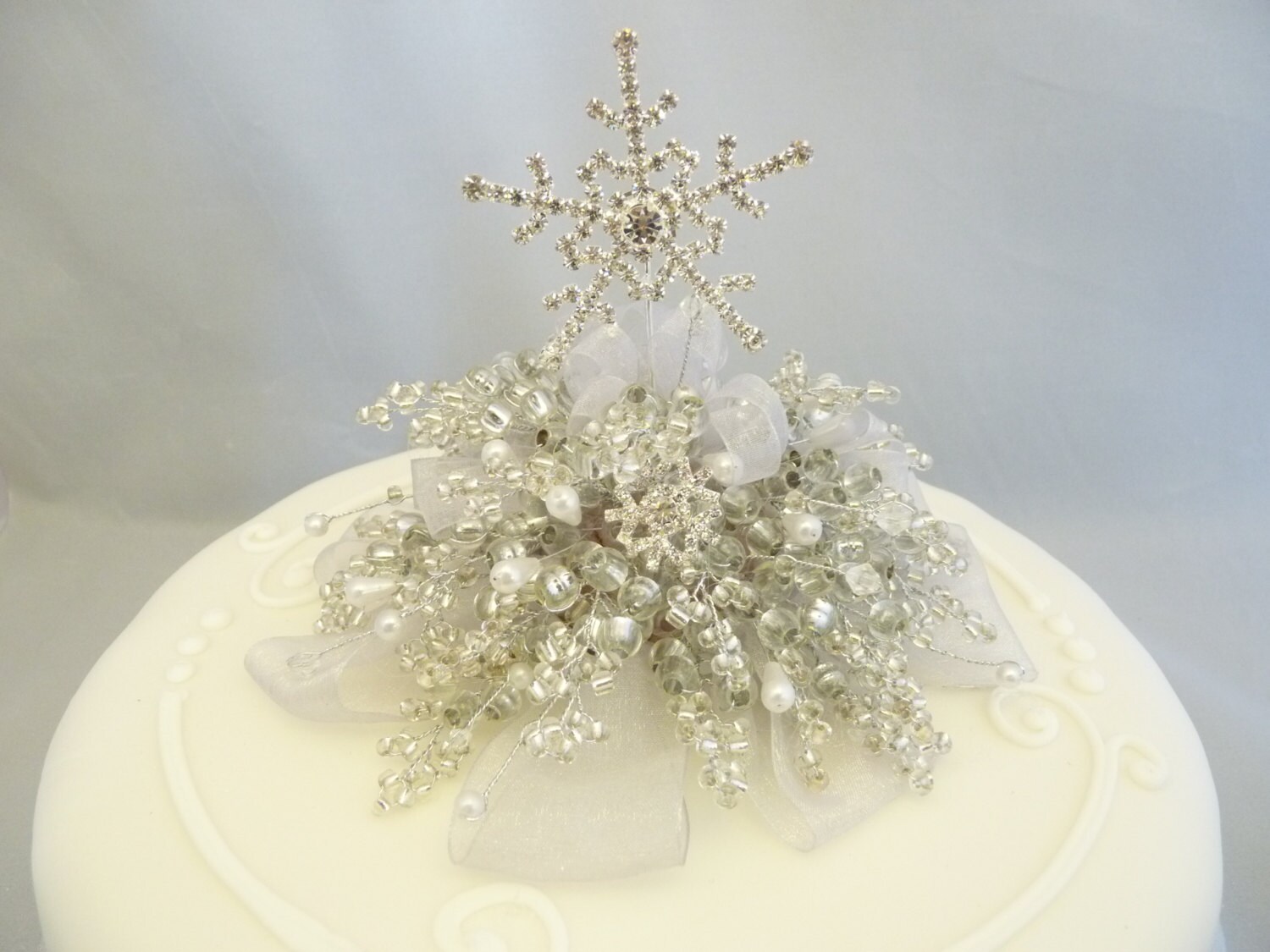 Snowflake cake decoration, Snowflake cake topper, Winter ...