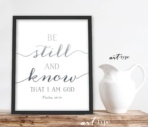 be still and know that i am god scripture