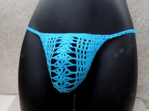 Men thong sexy see thru panties for men bikini bottom hot crochet swimwear low rise men g string men thong underwear erotic lingerie beach