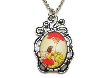 Geranium Flower Fairy Necklace Geranium Flower Necklace Fairy Jewelry Geranium Necklace Geranium Flower Fairy Jewelry Geranium Jewelry