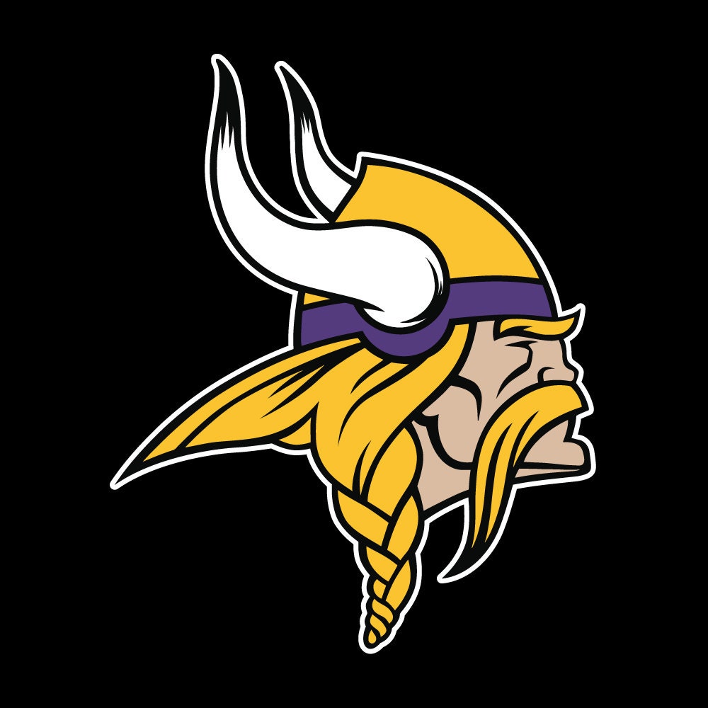 Minnesota Vikings Decal Sticker 4 Color by Vaultvinylgraphics