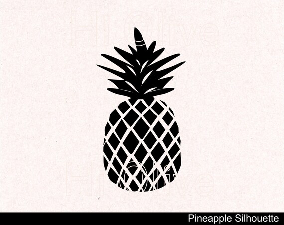 Download pineapple SVG silhouette pineapple clip art black pineapple