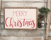 Popular Items For Rustic Holiday Sign On Etsy