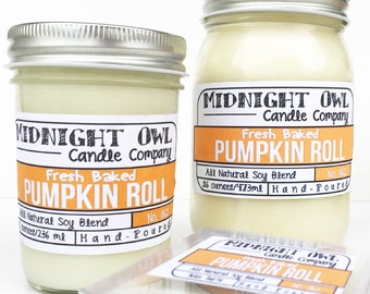 Pumpkin Roll | Soy Candle, Fall Scents, Pumpkin Spice, Mason Jar, Fall Candles, Pumpkin Candle, Baked Scents, Pumpkin, Home Decor, Autumn